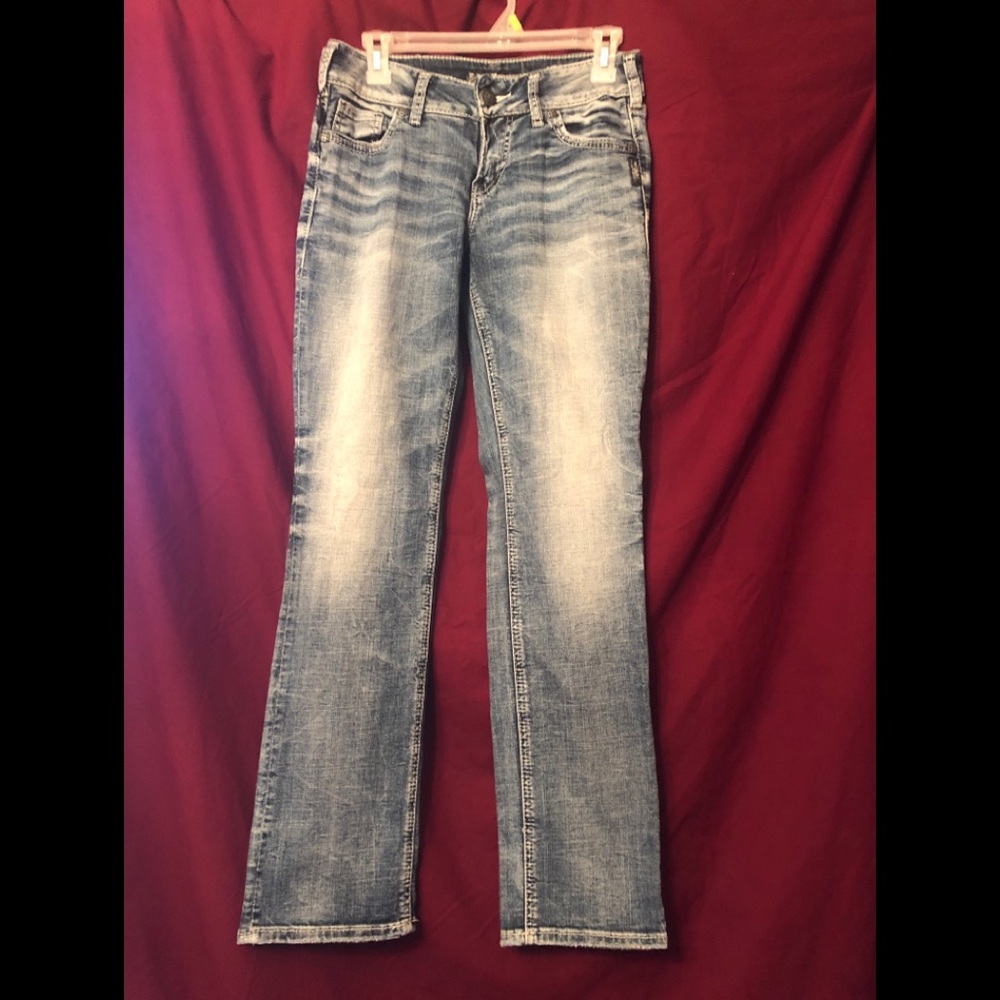 Silver Super Stretch Suki Mid-rise